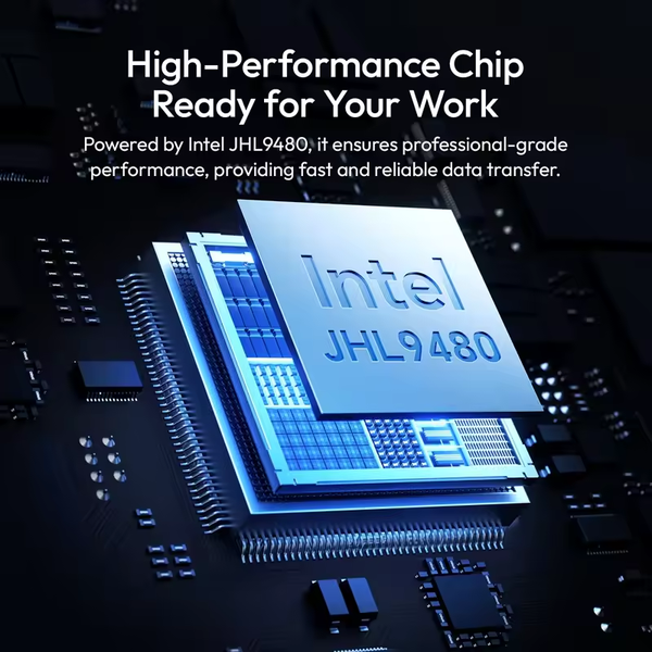 Ulanzi DT580 đầu đọc thẻ SSD M.2 NVMe 80Gbps với tích hợp quạt làm mát dành cho SSD M.2 M-Key / B & M Key 2280