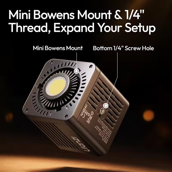 Ulanzi C60 60W Bi-Color Rechargeable COB Light tích hợp pin Handheld cầm tay cho Gimbal / Livestream / Studio chính hãng