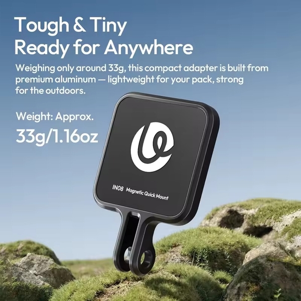 Ulanzi IN08 Bộ chuyển đổi đế gắn Magnetic Quick Release di động dành cho phụ kiện Insta360 Go Ultra chính hãng cao câp