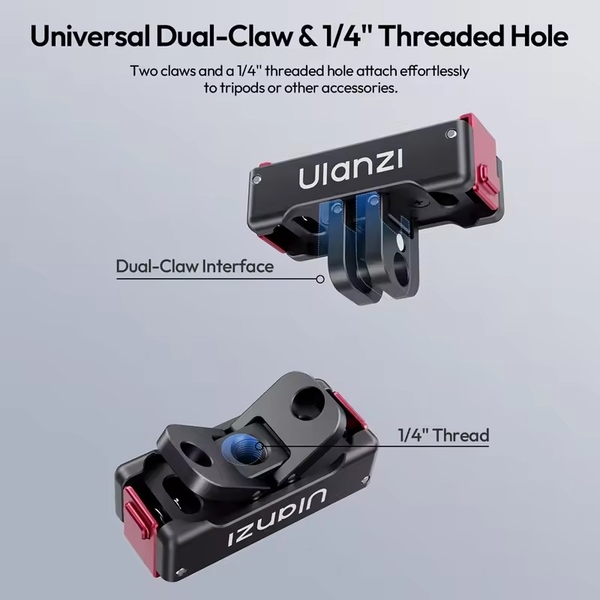 Bộ chuyển đổi Ulanzi OA24 Magnetic Quick Release dành cho DJI Action 6/Nano cao cấp chính hãng