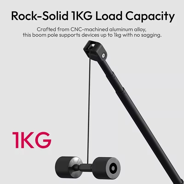 Ulanzi ZJ08 Mic Boom Pole Arm kéo dài tối đa 1M chất liệu hợp kim