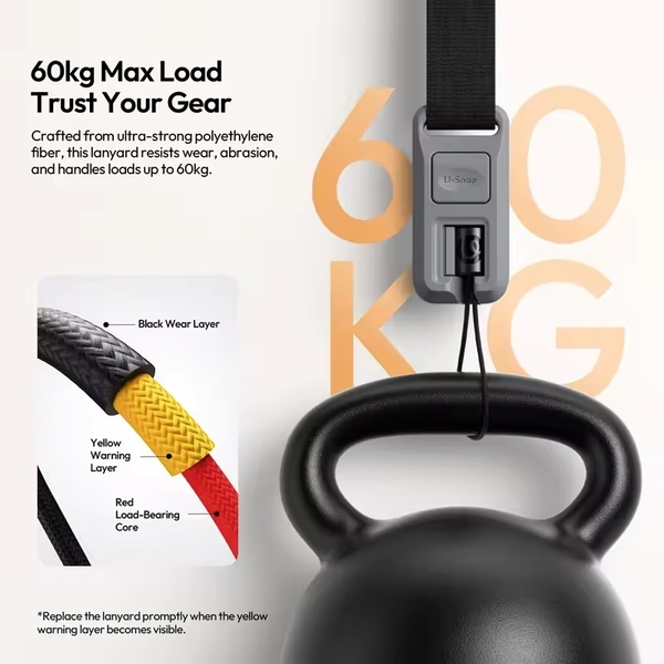 Dây đeo Ulanzi CSS2 U-Snap Lite dành cho máy ảnh DSLR chịu tải 60kg chính hãng