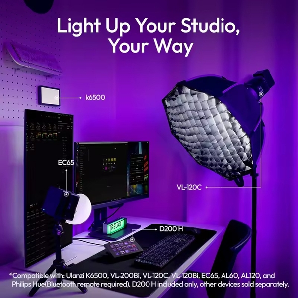 Ulanzi D200H Stream Deck Dock AI - Tich hợp 13 phím Macro chức năng chính hãng