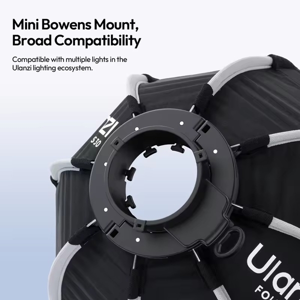 Ulanzi FOLD QS30 Softbox bát giác tháo lắp nhanh 30cm ngàm Bowens mini cao cấp chính hãng