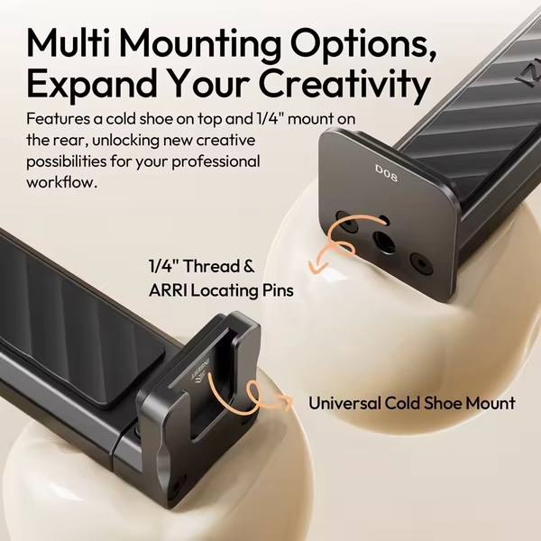 Ulanzi CA15 Kẹp iPad Tablet đa ​​năng với chất liệu hợp kim nhôm tích hợp ngàm coldshoe chính hãng