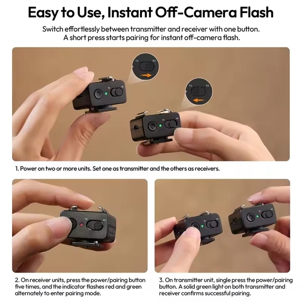 Ulanzi LA10 Trigger kích hoạt Flash mini ngàm Coldshoe chính hãng