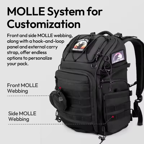 Balo cho máy ảnh giá rẻ Ulanzi BC007 Tactical Camera Backpack 28L chính hãng