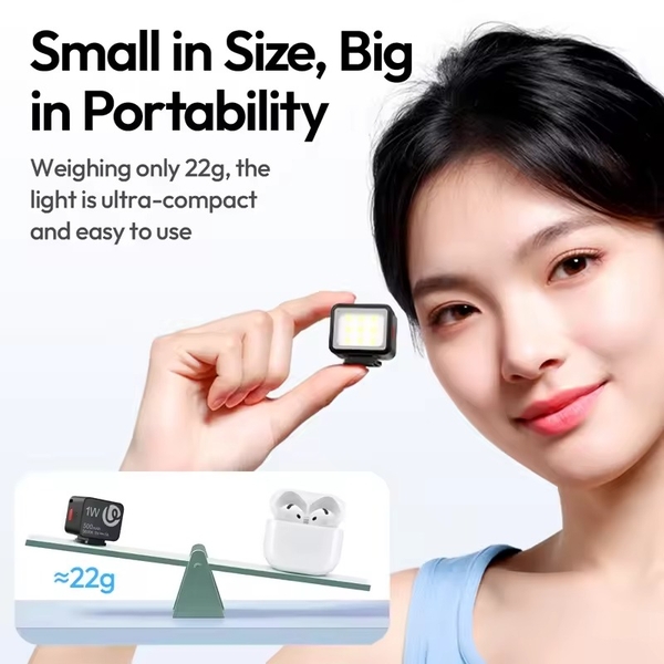 Đèn Led Cube Lite Ulanzi DG01 siêu nhỏ gọn công suất 1W tích hợp nam châm từ tính chính hãng