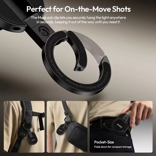 Giá đỡ điện thoại từ tính Ulanzi MA39 MagLock có đế hút chân không cho điện thoại thông minh chính hãng