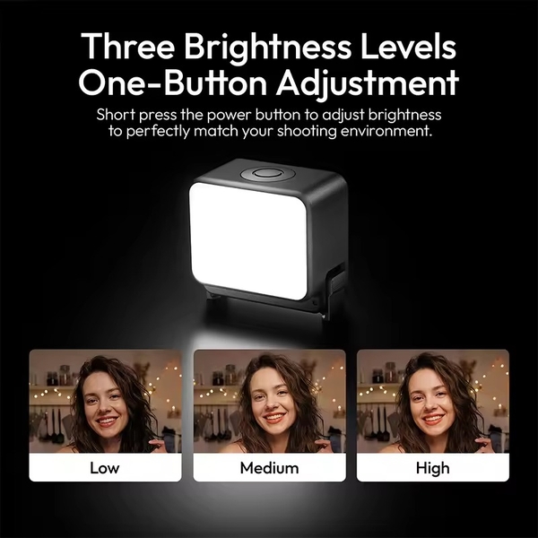 Đèn Led mini Ulanzi LM24 3 mức độ ánh sáng tương thích với DJI Osmo Action chính hãng cao cấp
