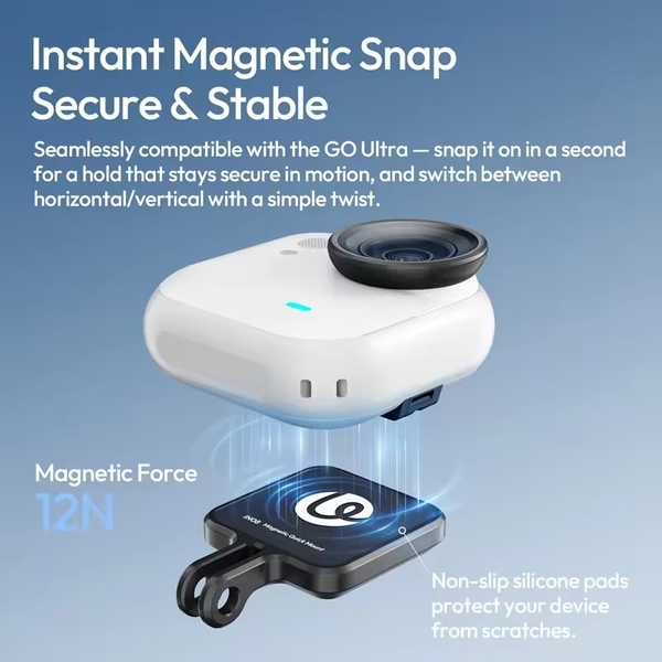 Ulanzi IN08 Bộ chuyển đổi đế gắn Magnetic Quick Release di động dành cho phụ kiện Insta360 Go Ultra chính hãng cao câp