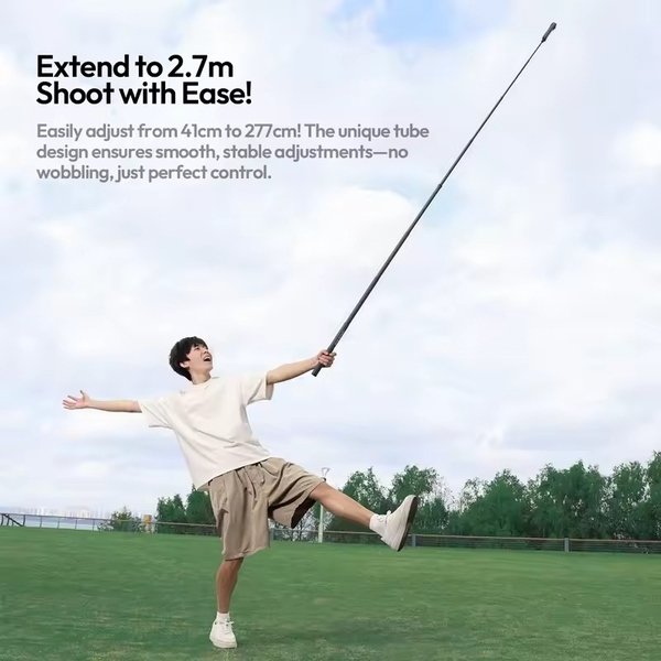 Ulanzi VL02 2,7m Gậy tự sướng bằng sợi carbon cho Gopro Insta 360 DJI và Điện thoại chính hãng
