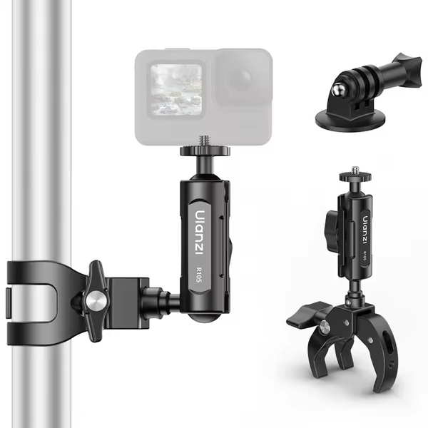 Ulanzi R105 Super Clamp Kim Loại Đầu Bi Đôi Kẹp Tay Ma Thuật Đa Năng