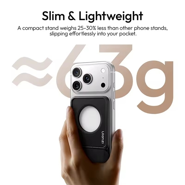 Giá đỡ điện thoại cầm tay Ulanzi PSO1 MagSnap dành cho iPhone 17 16 15 Pro Max, kẹp từ tính tiện dụng cho Vlog và Livestream.