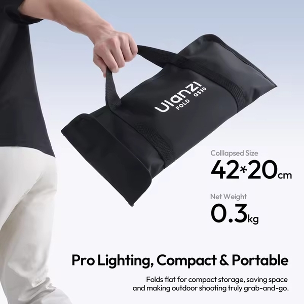 Ulanzi FOLD QS30 Softbox bát giác tháo lắp nhanh 30cm ngàm Bowens mini cao cấp chính hãng