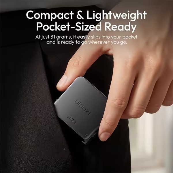 Đèn Led mini Ulanzi LM24 3 mức độ ánh sáng tương thích với DJI Osmo Action chính hãng cao cấp