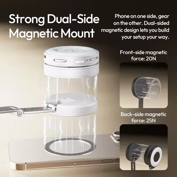 Ulanzi MT-85 Black chân tự bung Auto Open khả năng hút từ tính Magsafe tích hợp remote chính hãng