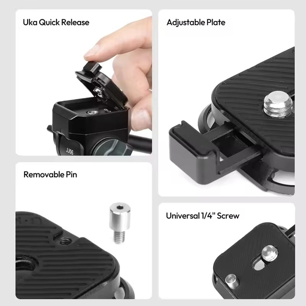 Ulanzi Uka09 tấm tháo lắp nhanh Uka tháo lắp nhanh sinh thái tương thích với đế máy ảnh Aka F38