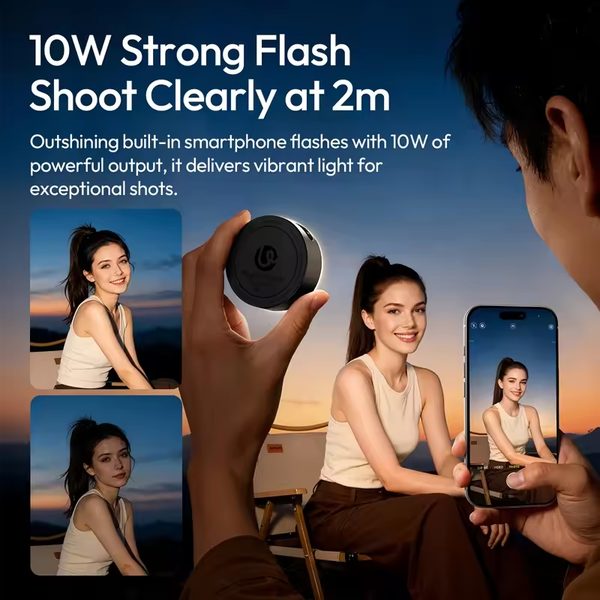 Ulanzi MFL01 Đèn flash mini cầm tay công xuất 10W dành cho điện thoại thông minh chính hãng