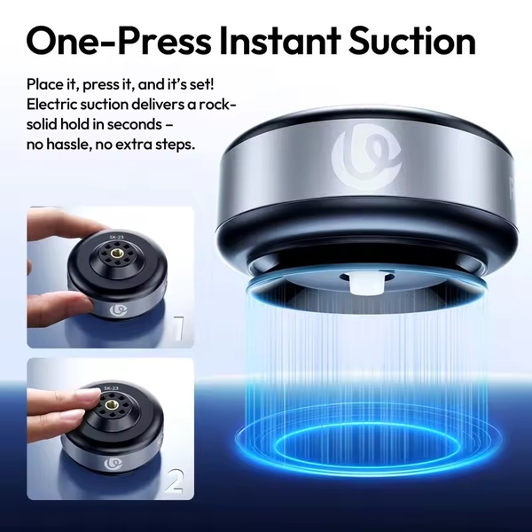 Đế hút từ tính đa năng Ulanzi SK-23 Electric Suction Base cho điện thoại DJI Action cam khả năng tải 1kg