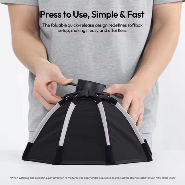 Ulanzi FOLD QS30 Softbox bát giác tháo lắp nhanh 30cm ngàm Bowens mini cao cấp chính hãng