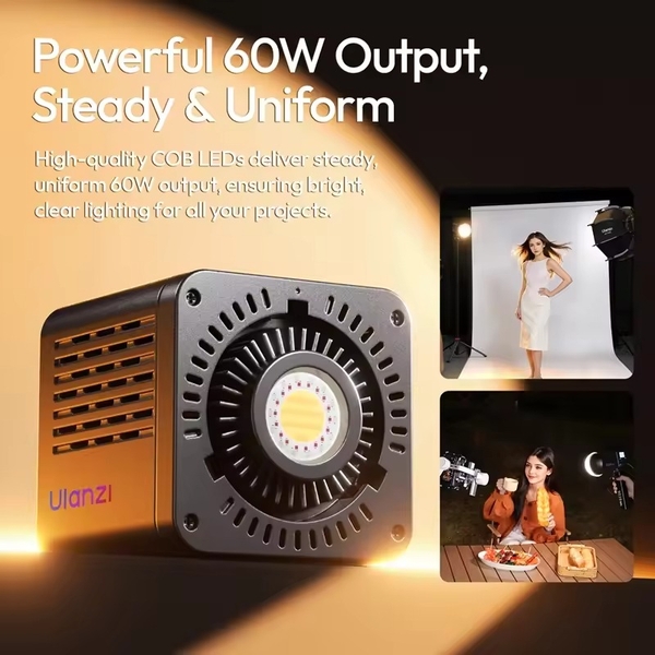 Ulanzi C60 RGB Đèn Led Studio cầm tay công suất 60W tích hợp pin chính hãng
