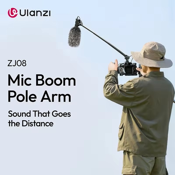 Ulanzi ZJ08 Mic Boom Pole Arm kéo dài tối đa 1M chất liệu hợp kim