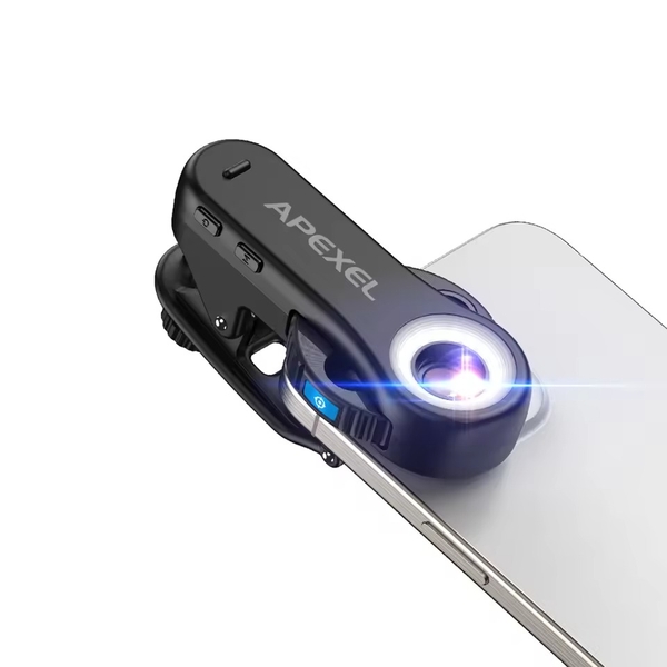 Lens Apexel Triscope hiển vi 3 tiêu cự 40/80/120x cho điện thoại chính hãng