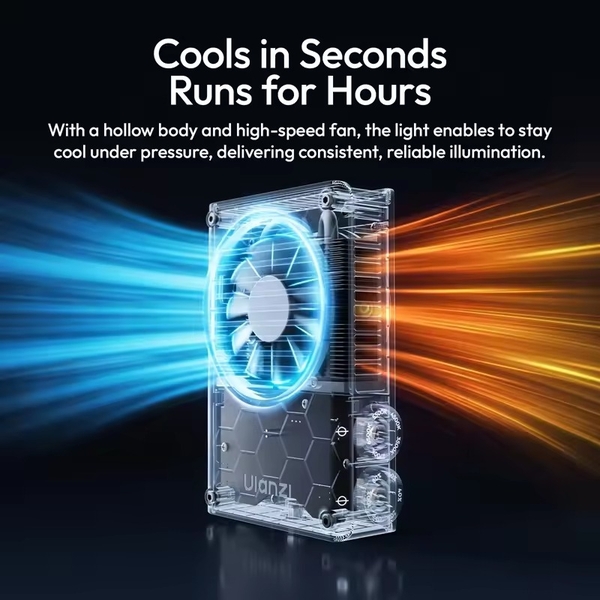 Ulanzi C01 Condenser Lens Kit Đèn COB cầm tay 100W với thấu kính hội tụ 2700K-6500K ngàm Bowens mini