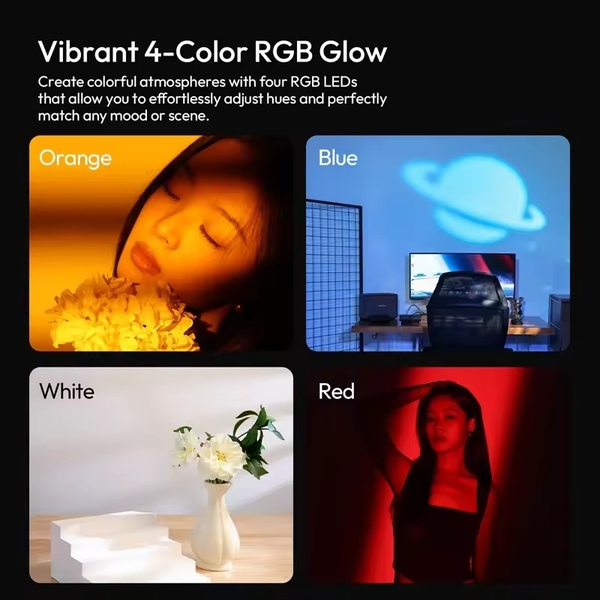 Ulanzi LM01 RGB 10W đèn pin Flash Light Photography chụp ảnh pin 7500mAh kèm 20 tấm hiệu ứng chính hãng