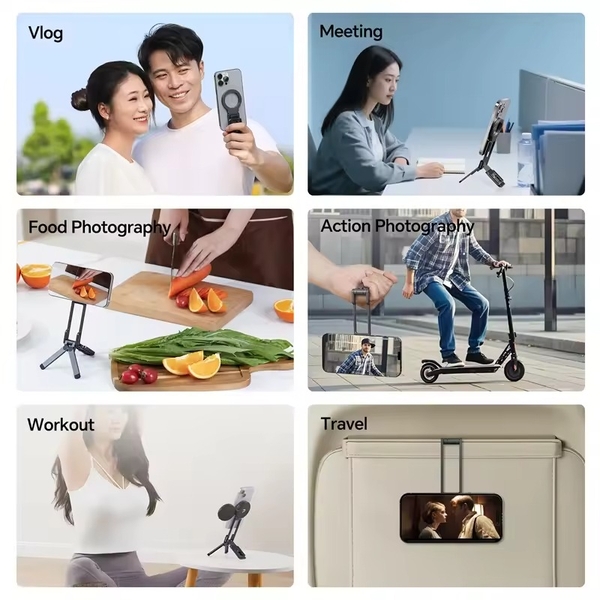 Mini Tripod cầm tay Ulanzi MA38 Maglock từ tính xoay 360 độ Mantis Mode chính hãng