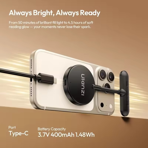 Ulanzi M10 Magsafe đèn led từ tính dành cho điện thoại chính hãng