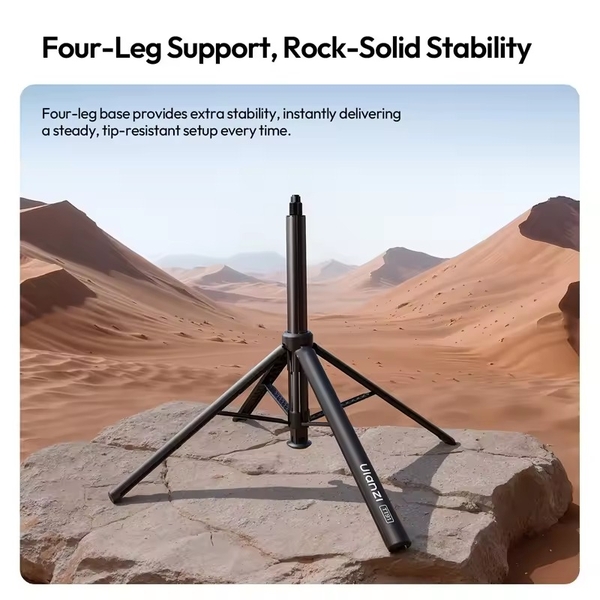 Ulanzi TT91 Gậy selfie tự động mở rộng ba chân với ngàm 1/4'' dành cho camera hành động, Insta 360