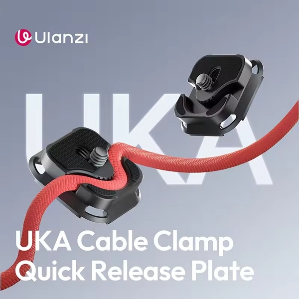 Ulanzi Uka10 Cable Clamp Quick Release Plate tương thích với Arca F38 Plate Quick Switch Tripod Stabilizer Slider Mount chính hãng