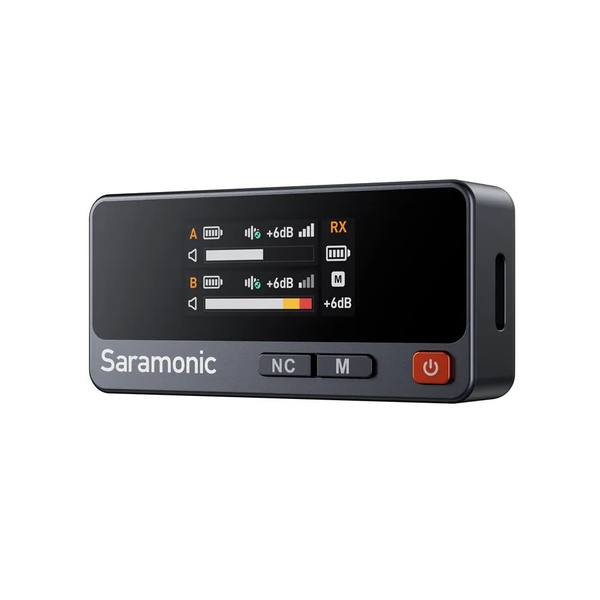Saramonic Air 01 micro không dây siêu nhẹ 2 TX 1 RX tích hợp màn hình màu 1,05 inch chính hãng