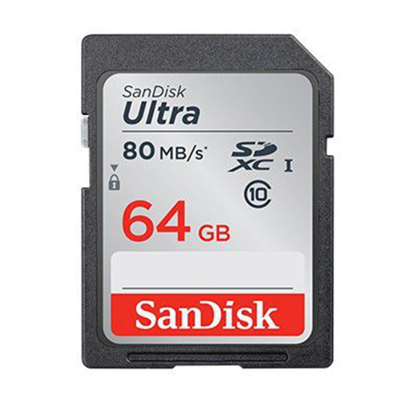 Thẻ nhớ lớn SD Sandisk 64GB chuẩn Class 10 - Cho máy ảnh