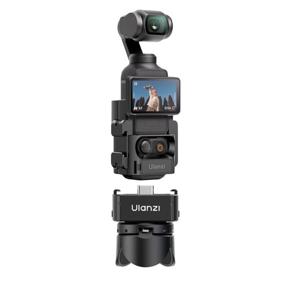 Mini tripod dành cho Action camera Pocket 3 Ulanzi PK-08 tự động gập mở tiện lợi