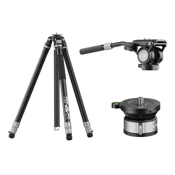 YC Onion Tako T23 Tripod carbon fiber chuyên nghiệp hỗ trợ tính năng thao tác nhanh, tải trọng 8kg chính hãng