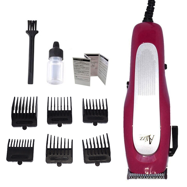 Tông đơ cắt tóc có dây giá rẻ Alizz HC 607 - Bộ đầy đủ nhiều kích cở cử