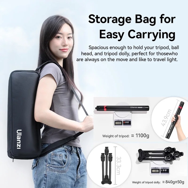 Túi đựng tripod Ulanzi AT-04 chất liệu Polyester chống nước bền bỉ chính hãng