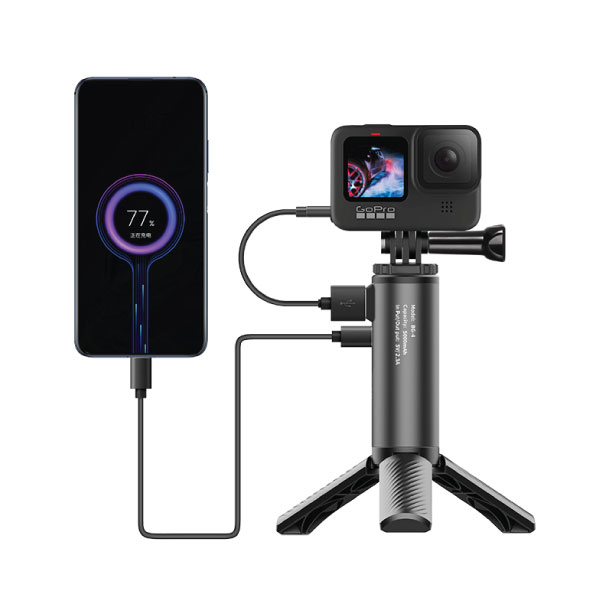 Tripod Tích Hợp Pin Sạc Dự Phòng Ulanzi BG-4 dung lượng 5000mAh Cho Điện Thoại, Gopro, Máy Ảnh DSLR - Hàng Chính Hãng