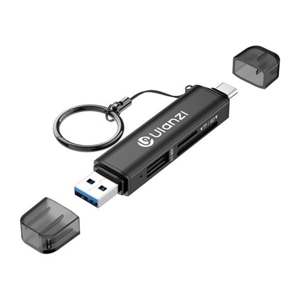 Ulanzi CR1 Đầu đọc thẻ nhớ 3 IN 1 hỗ trợ SD / Micro SD đèn led báo tín hiệu chính hãng