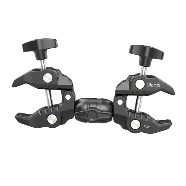 Ulanzi R096 Double Super Clamp - Kẹp càng cua đa năng 2 đầu xoay 360 độ cho Studio