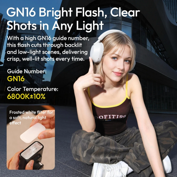 Ulanzi FT16 Đèn flash máy ảnh TTL tương thích với máy ảnh camera Sony