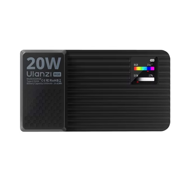 Ulanzi K20 RGB 20W - Đèn led quay chụp ảnh CCT 1800-9000K 3200Lux pin 3300mah chính hãng