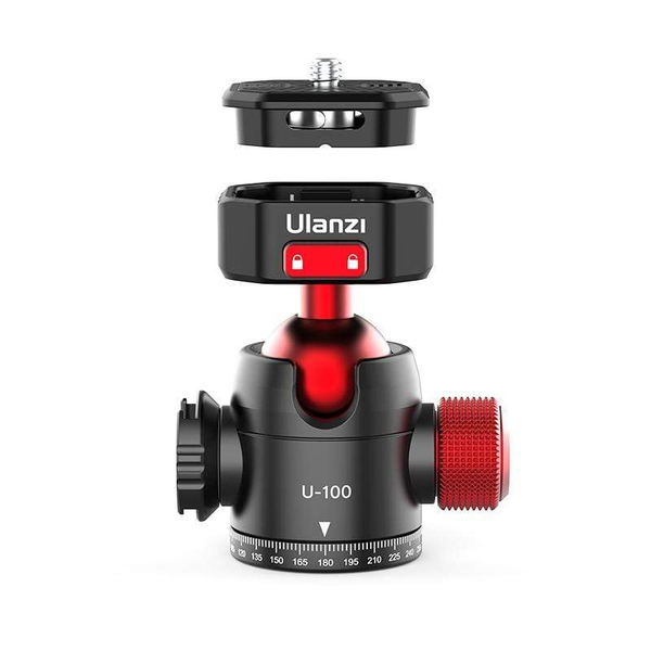 Ulanzi U100 - Đầu Ballhead dành cho Tripod và Máy ảnh xoay 360° khả năng tải 20Kg