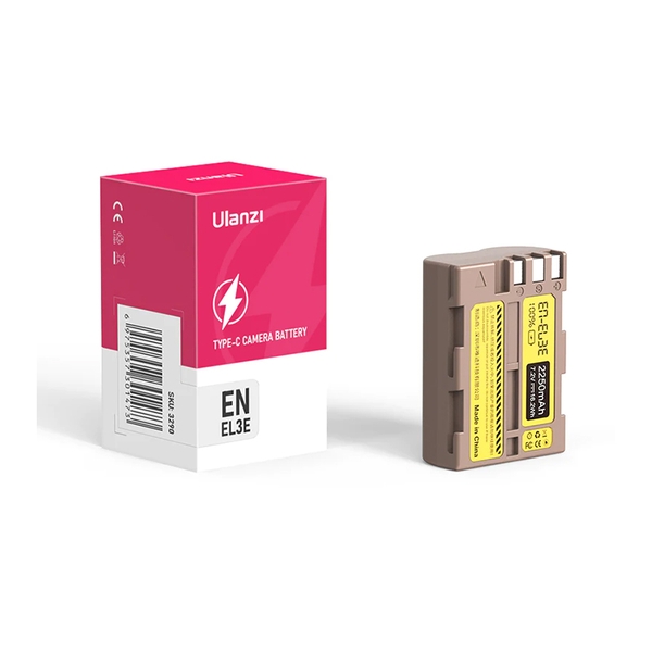 Ulanzi Nikon EN-EL3E Type Lithium-Ion Battery With USB-C Charging Port (2250mAh) 3290
