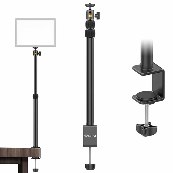 Tay Arm kẹp bàn đa năng VIJIM LS01 Desktop Extendable Light Stand gắn đèn mic máy ảnh