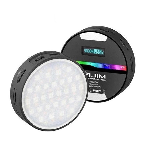 Đèn Led Ulanzi Vijim R66 RGB Pocket Video Light - Pin 2000 với 66 Led 20 hiệu ứng