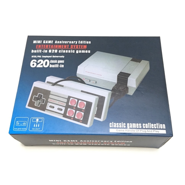 Máy chơi game 4 nút 2 người Famicom Coolbaby sẵn 620 Game - Cổng AV Out